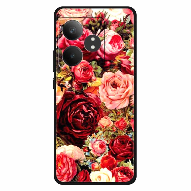 For Realme GT 6T Case Silicone Soft Lions Cat TPU Back Cover For Realme GT Neo6 Cases Protective GT6t 5G Fashion Lovely Shell