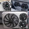 12V Universal Radiator Fan Kit: 80W/120W Electric Push-Pull Cooling System for Car, Oil Cooler, Intercooler
