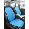 3D Textured Breathable Cooling Summer Car Seat Cushions,Ice Silk Fabric Front Dual-Seat Pads, Easy Installation No Straps Need