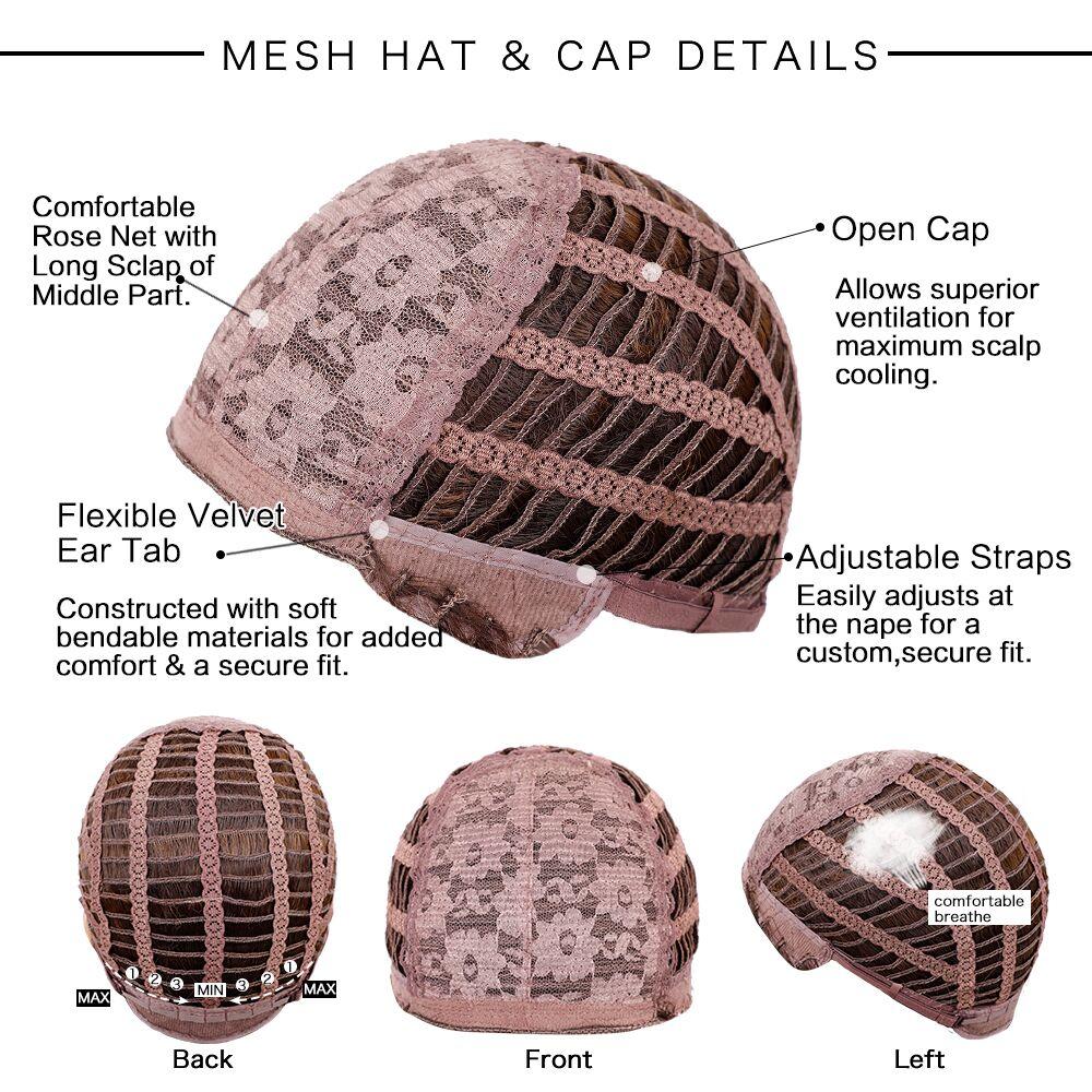 HENRY MARGU Long Dark Red Synthetic Wig Brown To Red Ombre Natural Hair Wig for Women Christmas Wig Cosplaysalon Heat Resistant