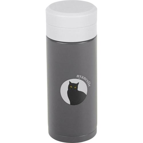 Wahei Freiz RH-1660 200ml Vacuum Insulated Water Bottle with Cat Design, Keeps Drinks Hot and Cold