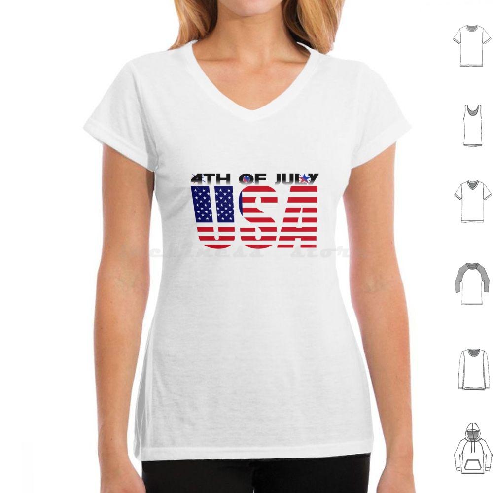 4. Juli T-Shirt Baumwolle Herren Damen DIY Druck 4. Juli Tag USA Amerikanischer Stolz Rot Weiß Blau Patriotische Sterne Und