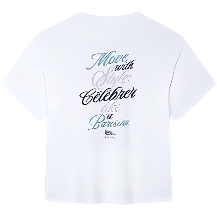 

Anta Свободная дышащая спортивная футболка с коротким рукавом с логотипом, женские топы, белоснежный цвет 162438108-1 XXL