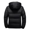 White Duck Down Jacket Men Winter Warm Solid Color Hooded Down Coats Thick Duck Parka Mens Down Jackets Winter Outdoor Coat