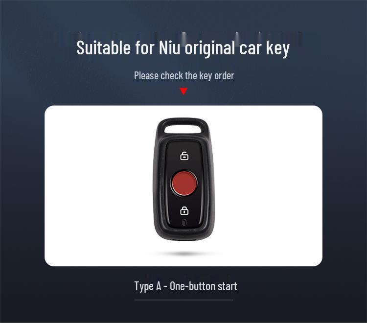 Housse de clé pour voiture électrique Niu - Coque de protection en métal pour N1S/M1 avec boucle US