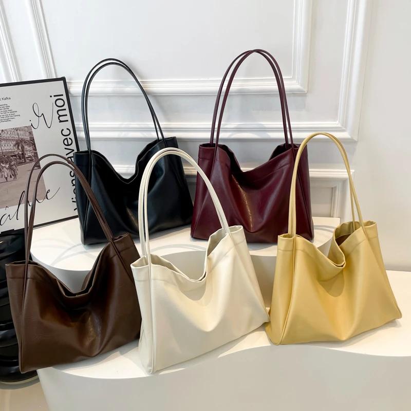 Weiche Ledertasche für Damen, einzigartige Umhängetasche mit großem Fassungsvermögen, elegante und süße Tragetasche, lässige Textur