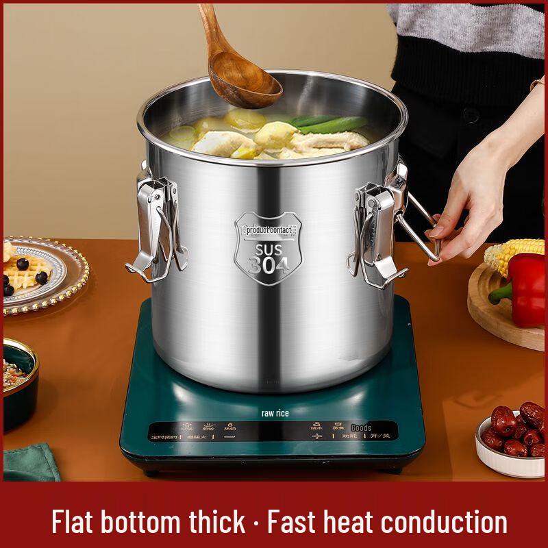 Recipiente Hermético para Armazenamento de Alimentos de Aço Inoxidável 304 Espesso