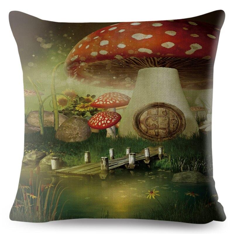mushroom throw pillow