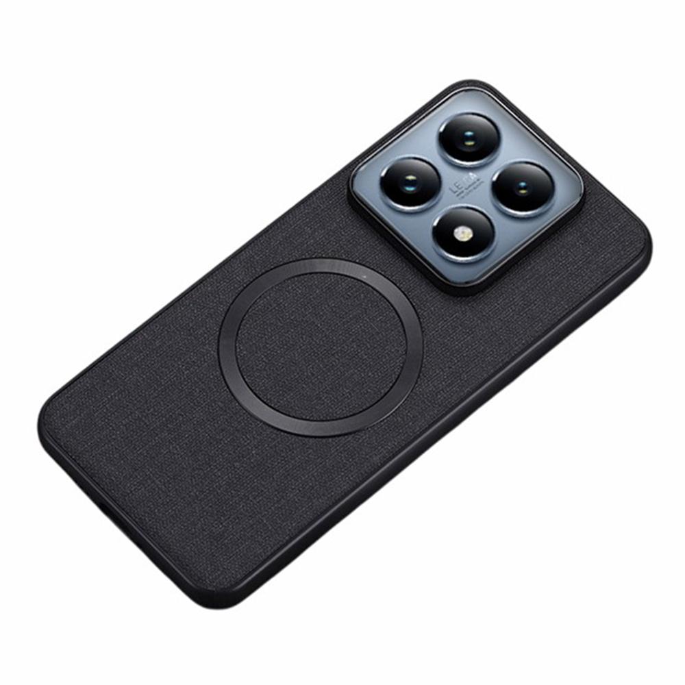 For Xiaomi 14T Pro Magnetic Case Drop-Proof TPU+Cloth Back Phone Cover