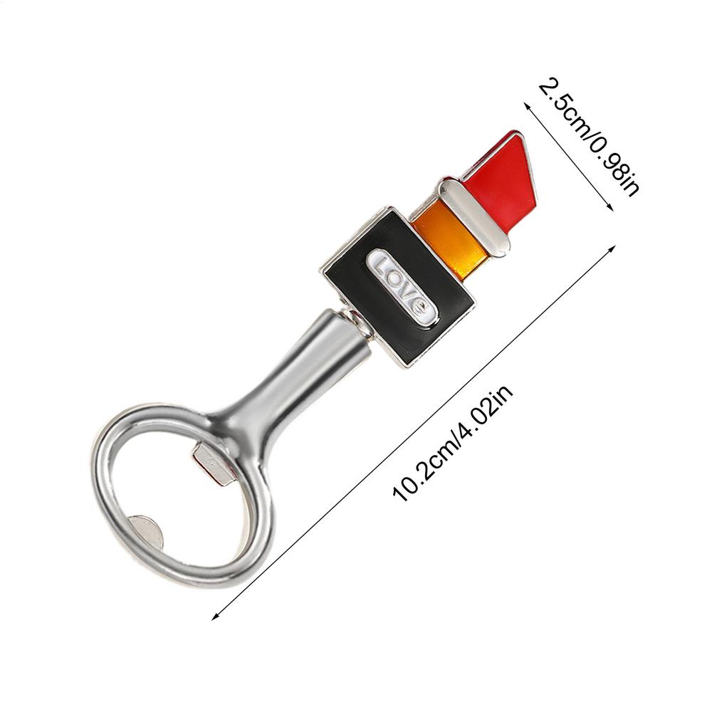 Fun Bottle Opener Lipstick Shape Soda Bottle Opener Wine Opening Tool Decorative Bottle Opener Valentine Souvenir For Beer Soda