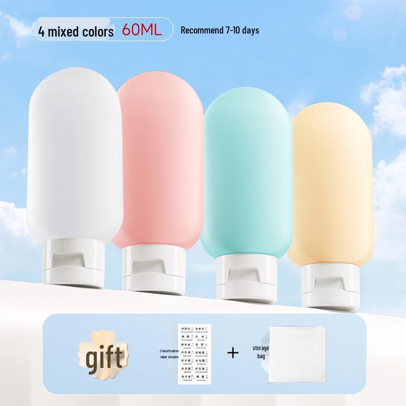 

Набір багаторазових дорожніх пляшечок: Шампунь, Гель для душу, Туалетні приналежності, Догляд за шкірою, Косметика Travel Worry-Free