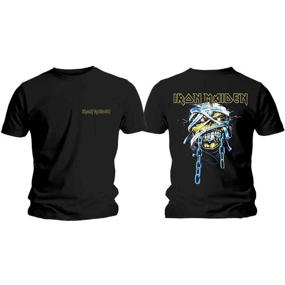 Iron Maiden  Powerslave Logo and Head  Black T shirt - NEW Unisex T-Shirt XXXXL