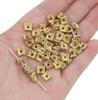 Crystal Rhinestone Metal Space Beads Loose Spacer Beads for Earring Bracelet NecklaceKeychain DIY Jewelry Findings Making Accessories