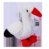 Simulation Pelican Plush Toy - Small Stuffed Animal & Bird Backpack Pendant