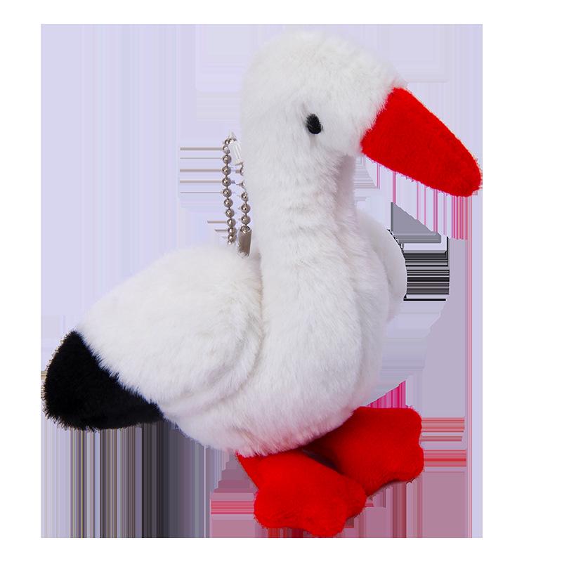 Simulation Pelican Plush Toy - Small Stuffed Animal & Bird Backpack Pendant