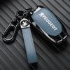 Zinc Alloy Car Key Case Cover For Peugeot 301 308 408 508 2008 308S 3008 4008 5008 307 Accessories Leather Keychain Bag Holder