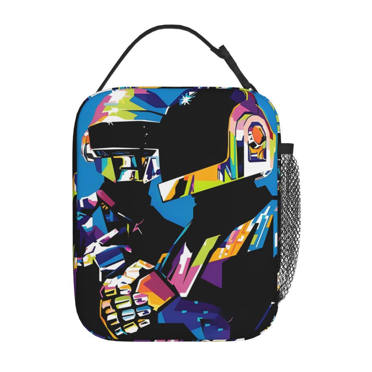 Daft Punk Lunchtas Voor Vrouwen Lunchbox Vintage Reis Koeltas Handige Oxford Tote Voedseltassen One Size