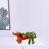 Cute Dogs Ornaments Resin Figurine Decorative Outdoor Decors Planter Outdoor