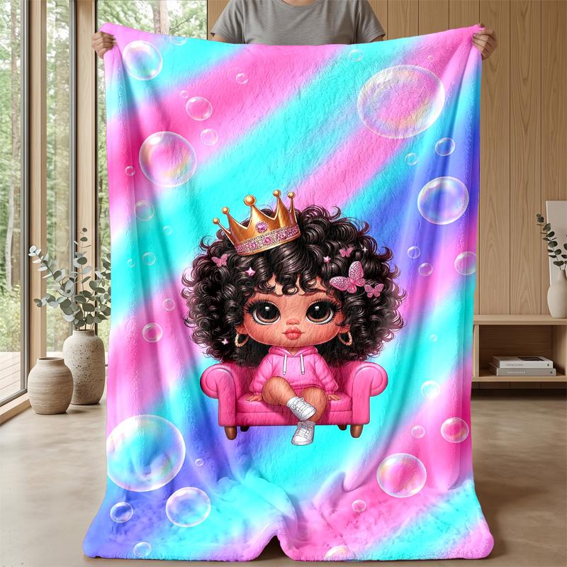 Royal Bubble Fantasy Theme blanket Lightweight Warm Flannel Blanket Decorative Throw Blanket for Home Decoration
