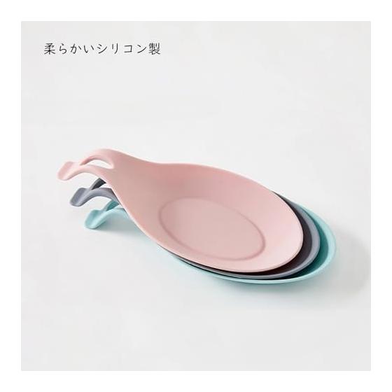 Silicone Spoon Rest Set (2 Pcs) - Heat Resistant, Non-Slip, Easy To Clean, Dishwasher Safe - Gray - Versatile Holder for Spoons, Ladles, Tongs,