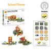 Novel Magnetic Building Blocks And Strong Magnetic Electric Rail Cars; Color Window Series Splicing Gift Toys For Urban Traffic