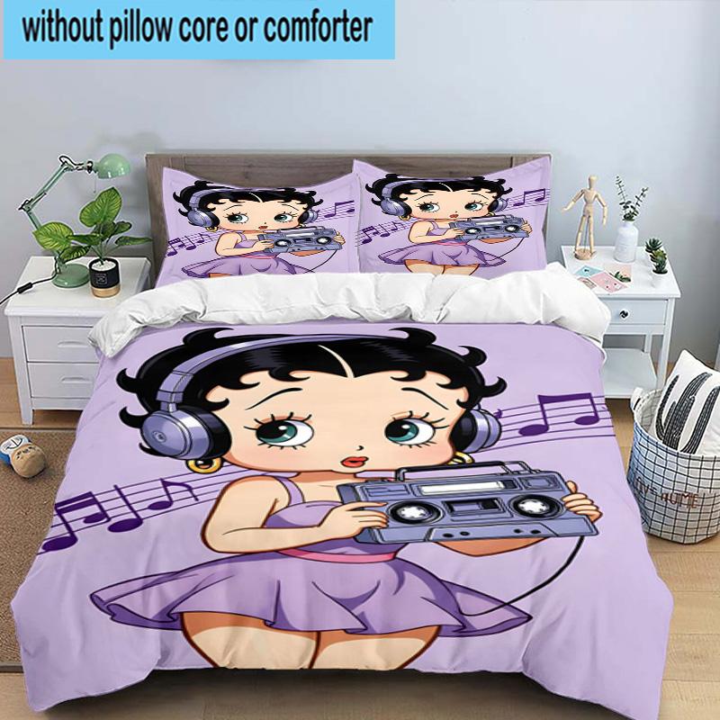3PCS Laday In Red Dress 3pcs Bedding,Including 3PCS Duvet Cover And 2pcs Pillowcases Perfect for Christmas,Ideal for Bedroom, Dormitory