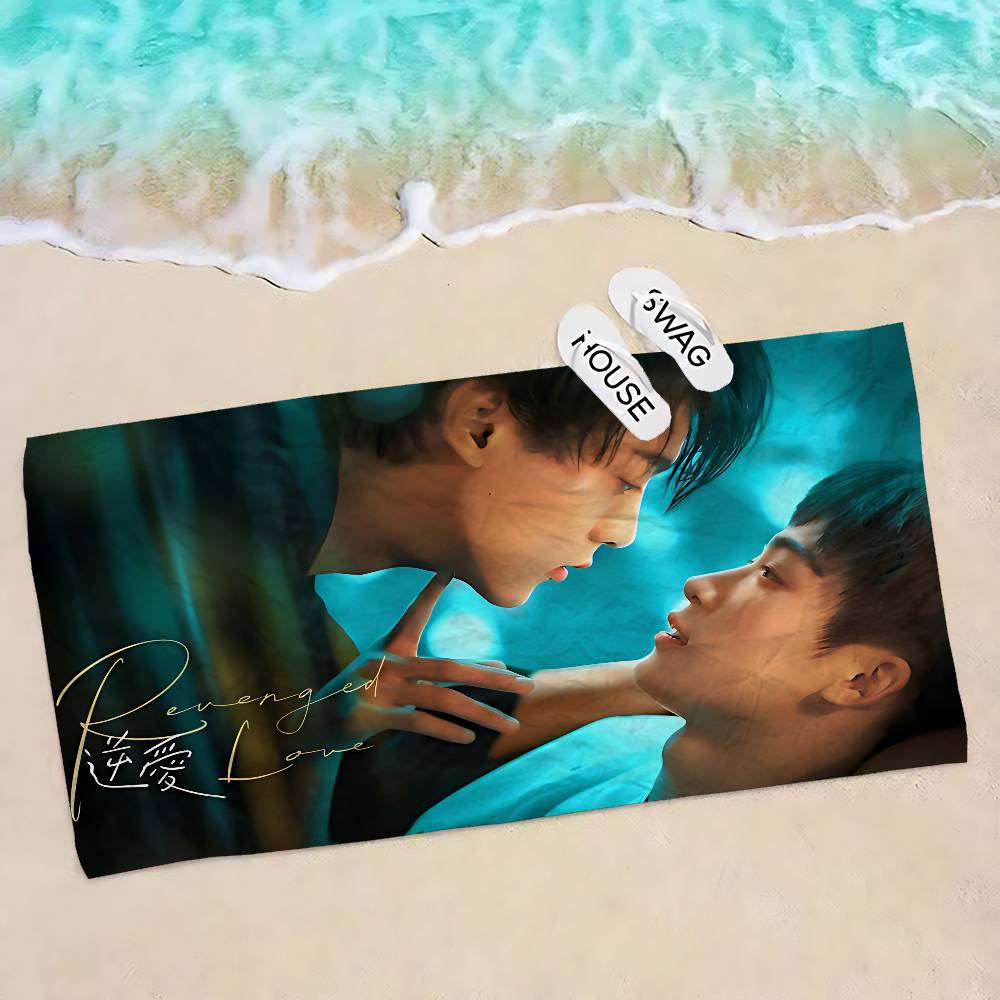 R-Revenged Love Film Mikrofaserdecke Schnell trocknende Strandtücher Übergröße Druck Super saugfähige Poolhandtuchdecke