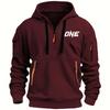 New Models Autumn Winter Men's Leisure Sports Multi-zip Arm Pocket Hoodie Jumper Hoodie Sports and Leisure Jacket