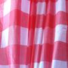 ZISIZ Red Plaid Disposable Plastic Tablecloth