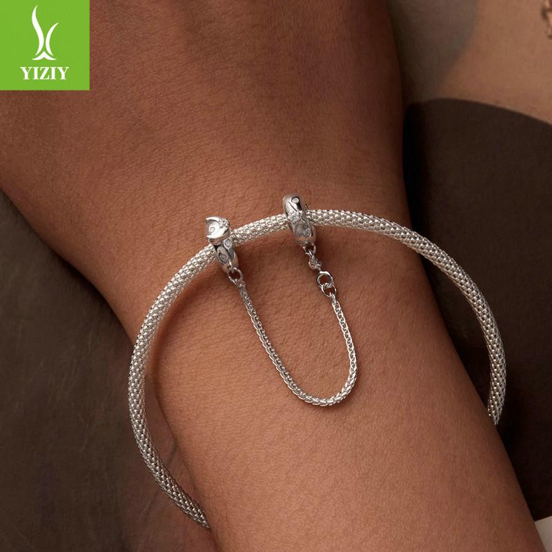 Xingyue Diy Silicone Positioning Safety Chain Accessories, Niche High-End S925 Sterling Silver String Decoration