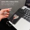 Phone Case For RedMi 15 15C 14C 13 13C 12 12C 10C 9C 9A 9 4G 5G with Heart-Shaped Mirror Kickstand Cover