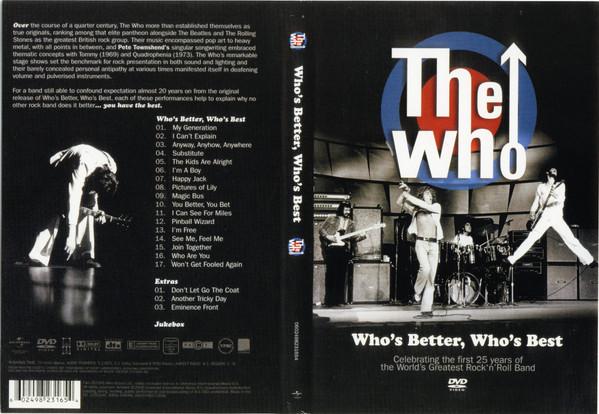 

DVD DVD - Who s Better Who s Best 0602498231654 Universal Music 2006 Russia Rock Used