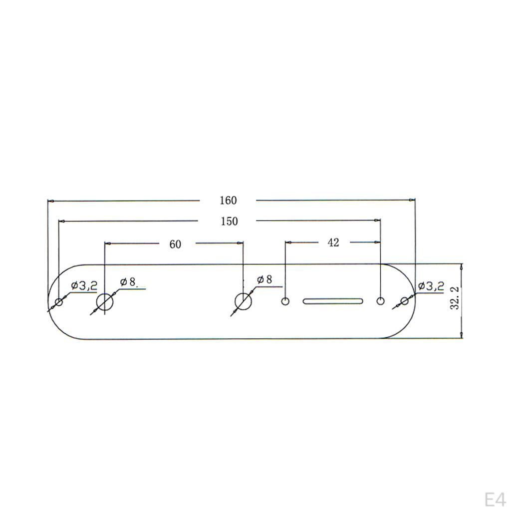Control Plate for Caster Guitar Musical Parts 3 Colors