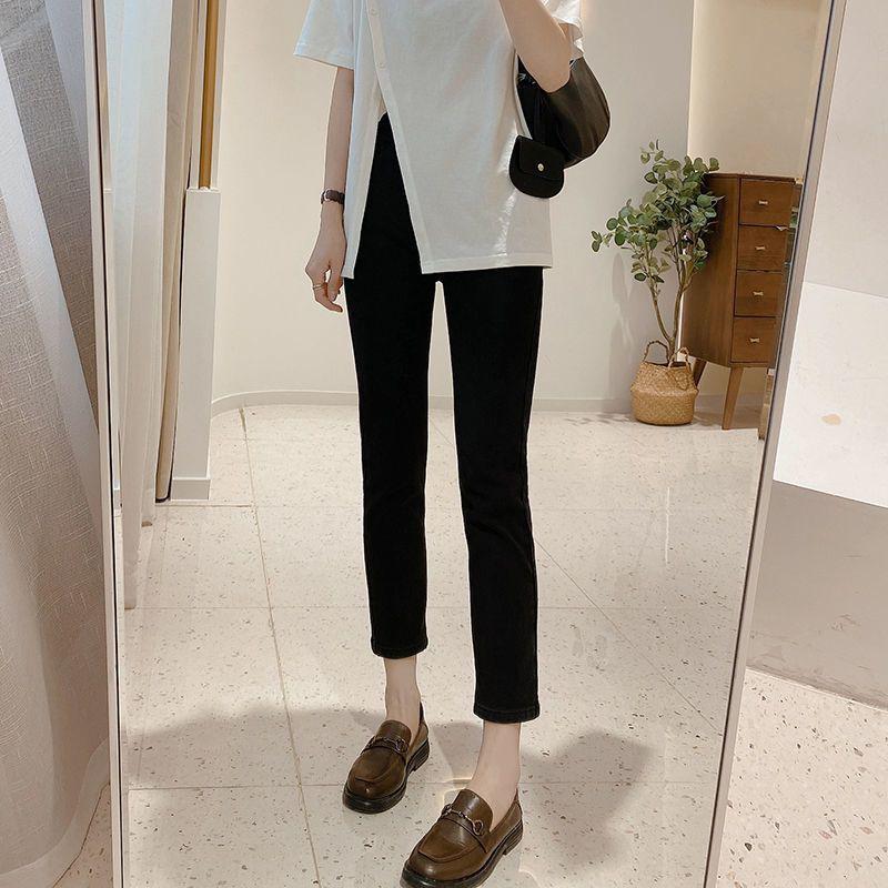 

Эластичные Утягивающие Укороченные Джинсы-Сигареты Молочного Цвета для Женщин - Стиль Весна/Лето 2024 Size 25