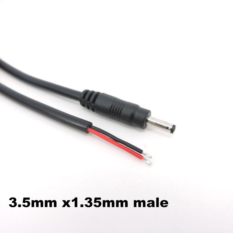 3.5x1.35mm DC male female extend connector cable Power supply Plug with extension wire DC female and Male plug adapter