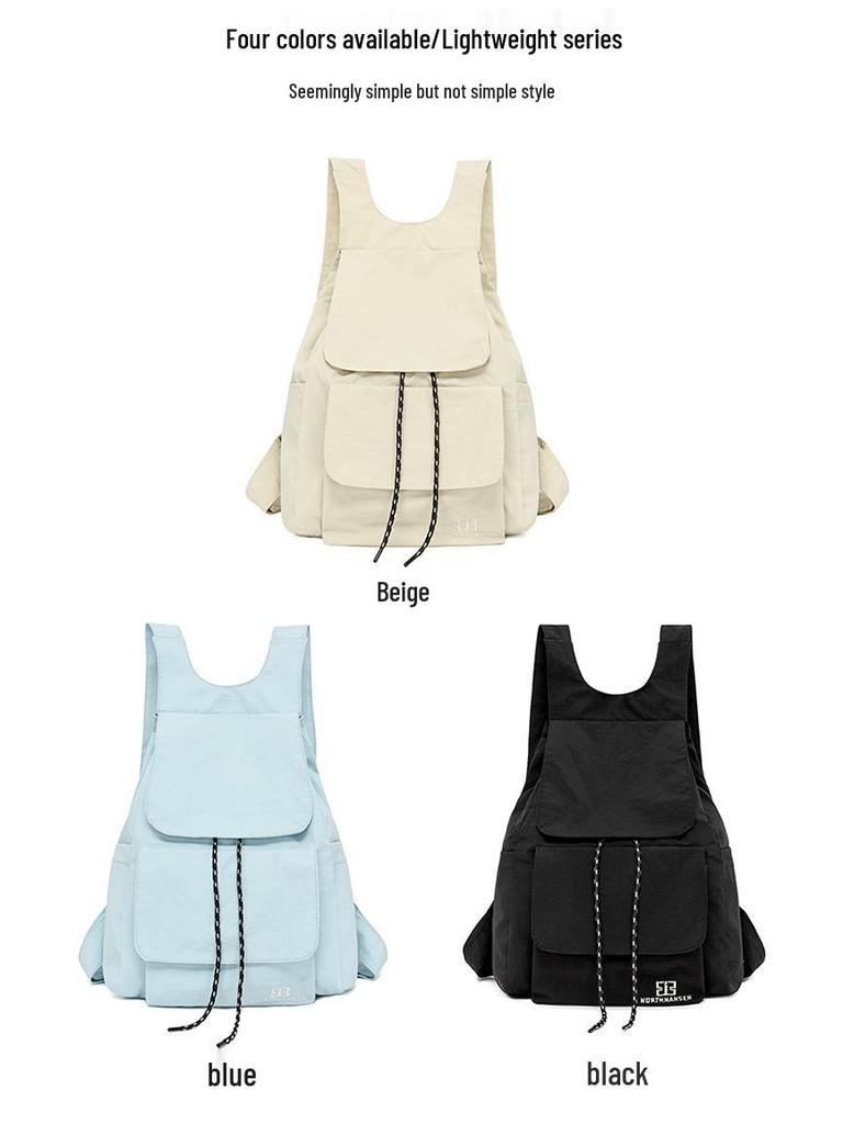 Korean-Style Large Capacity Drawstring Backpack for Outdoor Sports & Casual Use