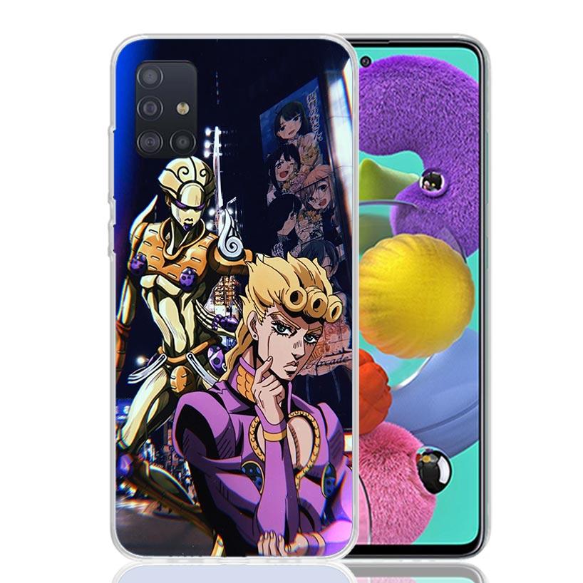 JoJo Adventure Giorno Giovanna Phone Case For Samsung Galaxy A52 A32 A22 A12 A02S A50S A30S A51 A31 AA71 Note 20 Ultra 10 S10 Pl