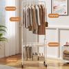 Mobiler Hosenständer/Ständer mit Rädern, Kleiderbügeln und Ablagefächern – Vielseitiges mehrstufiges Design, inklusive kostenloser Haken