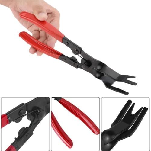 Clip Remover, Clip Pliers, Trim Removal Tool, Car Panel Removal Tool, Auto Repair Clip Pliers, Work Tool (Red)