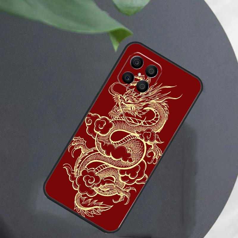 Chinese Dragon For Honor Magic 8 7 6 Pro Case For Honor Win RT X9d X9c X9b X9a X8c X8b 50 70 90 200 400 Lite