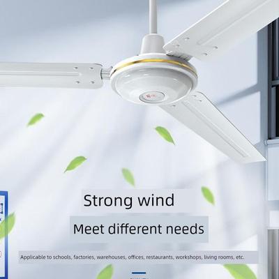 Diamond Brand Ceiling Fan For Home Living Room Iron Leaf Dormitory Industrial Hanging Electric Fan Dining Room Sound Light Strong Wind 4856-Inch