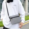 Mens Casual Nylon Crossbody Bag With Stitch Detailing For Travel And Everyday Use