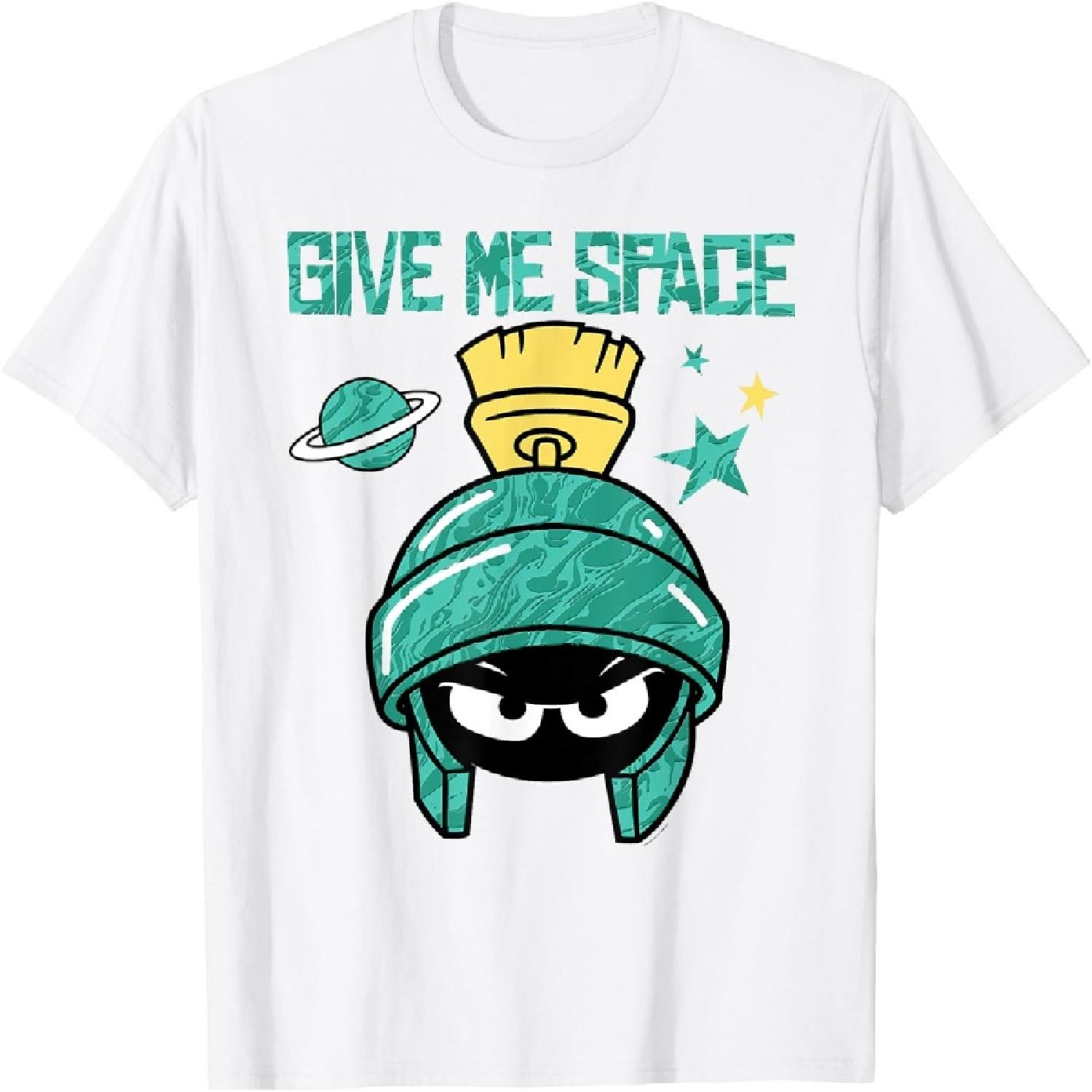 Футболка с Марвином Марсианином  Дайте мне пространство S белый
