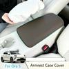 For Ora 5 2026 White Soft Leather Anti Slip Pad Center Console Armrest Box Protective Cover Car Interior Accessories 1Piece