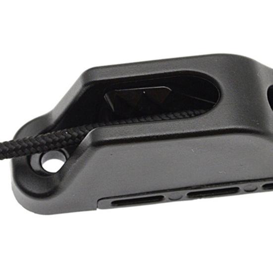 Nylon Kayak Cord Lock Cleat Self-Lock Rope Cord Tensioner Runner Quick Grip Soft Rope Tensioning Slider for Canoeing Kayak Surfing Accessories