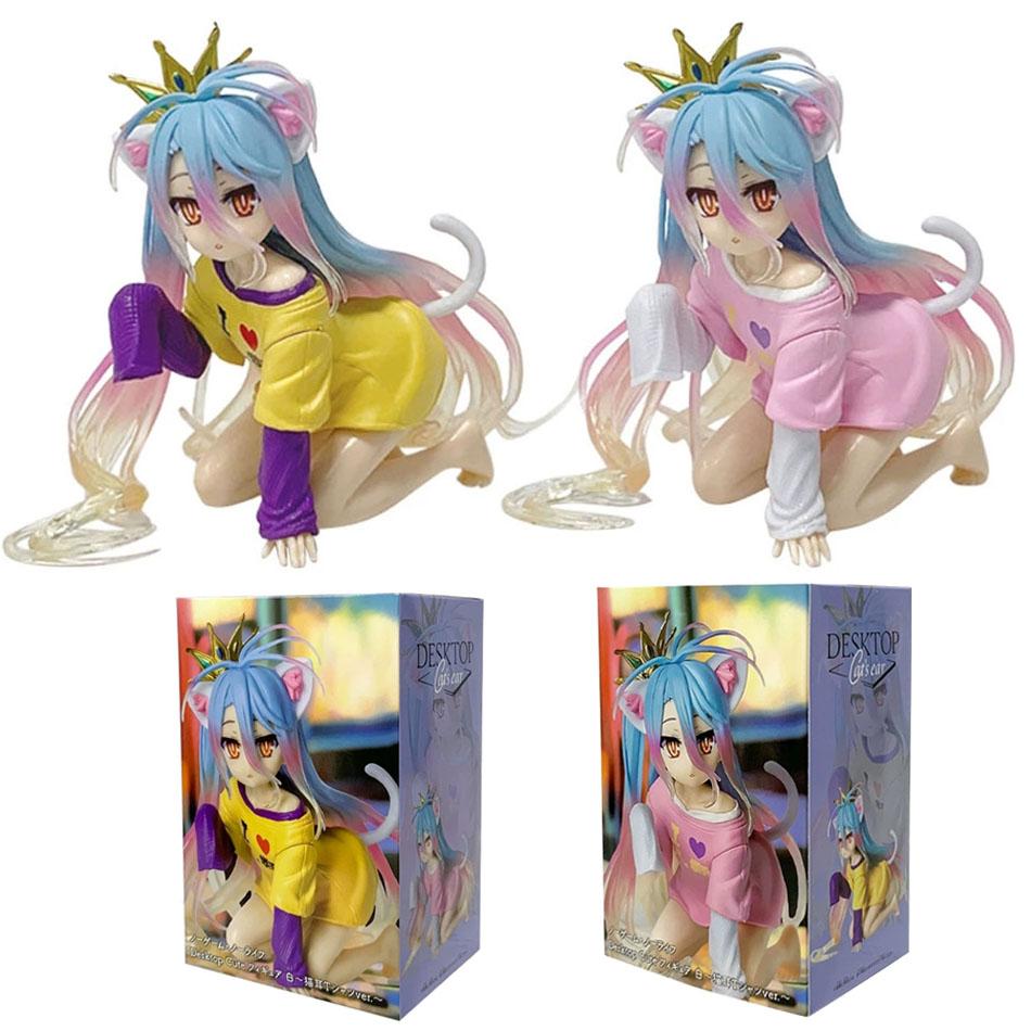 In Stock 10CM Cute NO GAME NO LIFE Shiro Animation Figures Ornaments Collection Models Toys Gifts Christmas Gift