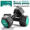 Rubber-Coated Dumbbells for Men's Fitness, Arm Training, Home Equipment, Pair, Free Shipping