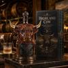 Decantador de Whisky de Vaca de las Tierras Altas - Creativo Ganado Escocés Jarra de Vidrio para Licor y Botella de Vino para Decoración de Bar en Casa