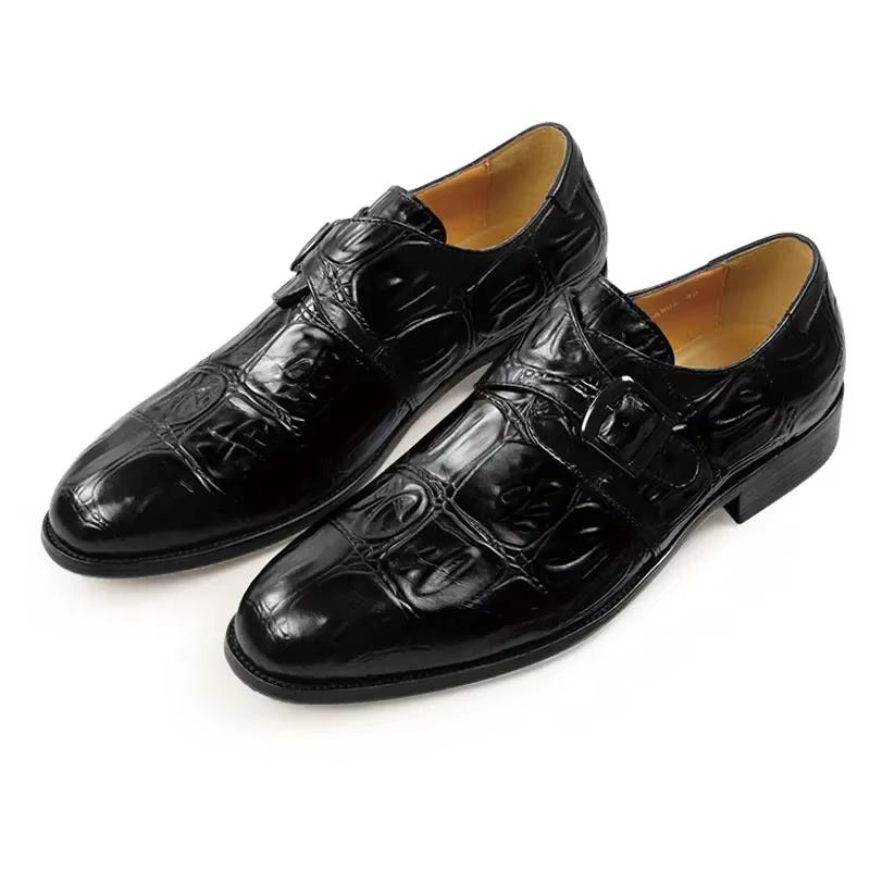 

Fashion Italian Luxury Men s Loafers Genuine Leather Casual Shoes Comfortable Daily Wear, Fashion Buckle Design, Premium Dress Shoes 39