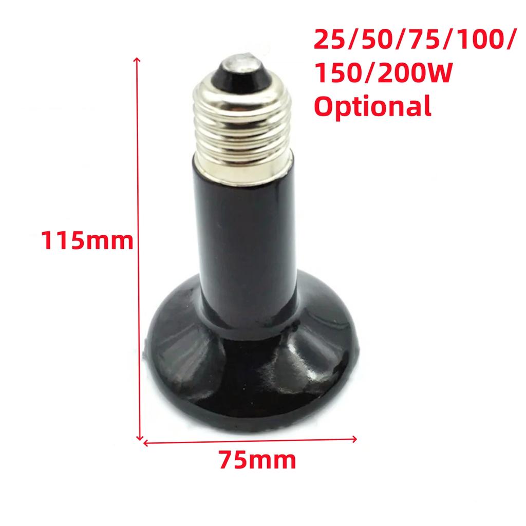 1Set Reptile Heating Lamp Kit 360 Degree Rotation Clamped UVA/UVB Lamp Rack Thermometer Hygrometer EU Plug 25/50/75/100/150/200W